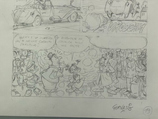 Marco Gervasio - Tavola originale Fantomius pubblicata su Topolino 3541