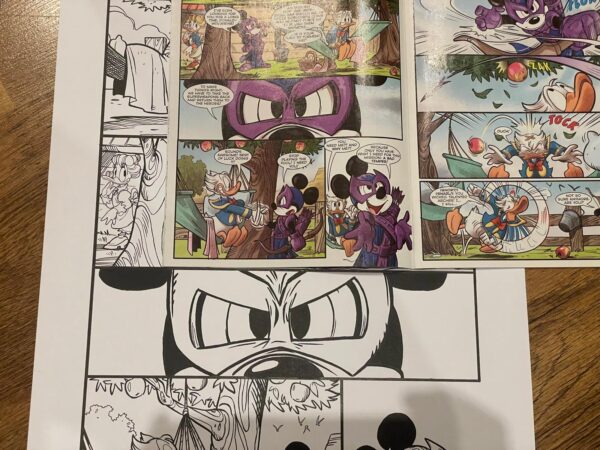 Giada Perissinotto - Tavola originale What if Donald Duck became Wolverine #1 pag. 4