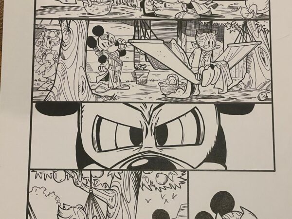 Giada Perissinotto - Tavola originale What if Donald Duck became Wolverine #1 pag. 4