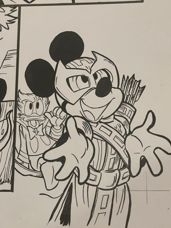 Giada Perissinotto - Tavola originale What if Donald Duck became Wolverine #1 pag. 4