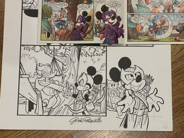 Giada Perissinotto - Tavola originale What if Donald Duck became Wolverine #1 pag. 4