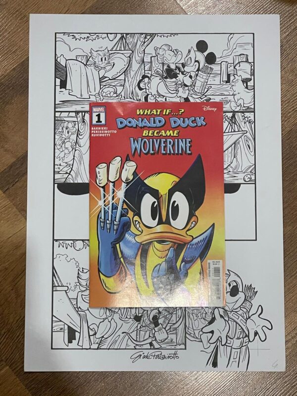 Giada Perissinotto - Tavola originale What if Donald Duck became Wolverine #1 pag. 4