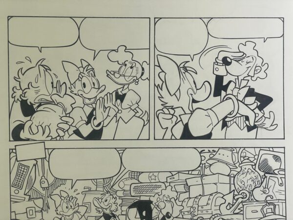 Giorgio Cavazzano - Tavola originale "Zio Paperone e La Palandrana Rosa" Pag. 3