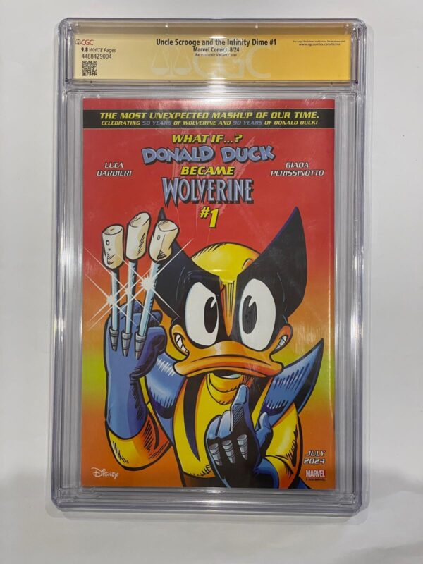 Uncle Scrooge and the Infinity Dime #1 variant Lorenzo Pastrovicchio con 6 firme CGC Signature Series 9.8 .