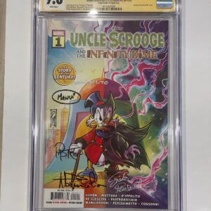 Uncle Scrooge and the Infinity Dime #1 variant Lorenzo Pastrovicchio con 6 firme CGC Signature Series 9.8 .