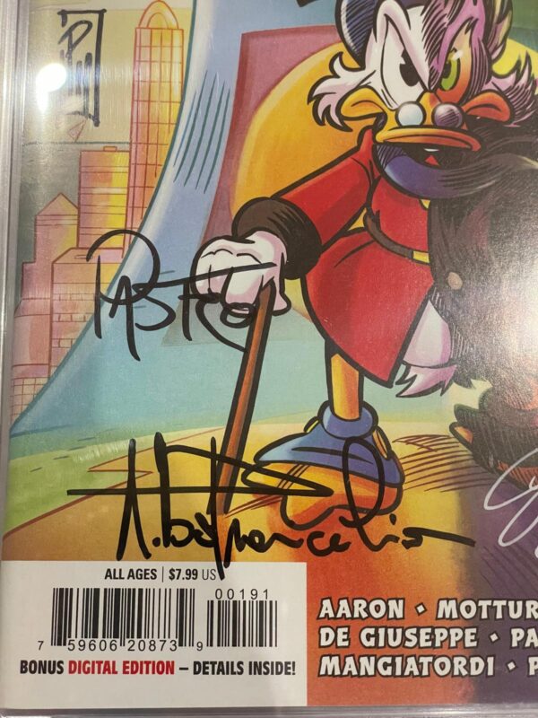 Uncle Scrooge and the Infinity Dime #1 variant Lorenzo Pastrovicchio con 6 firme CGC Signature Series 9.8 .
