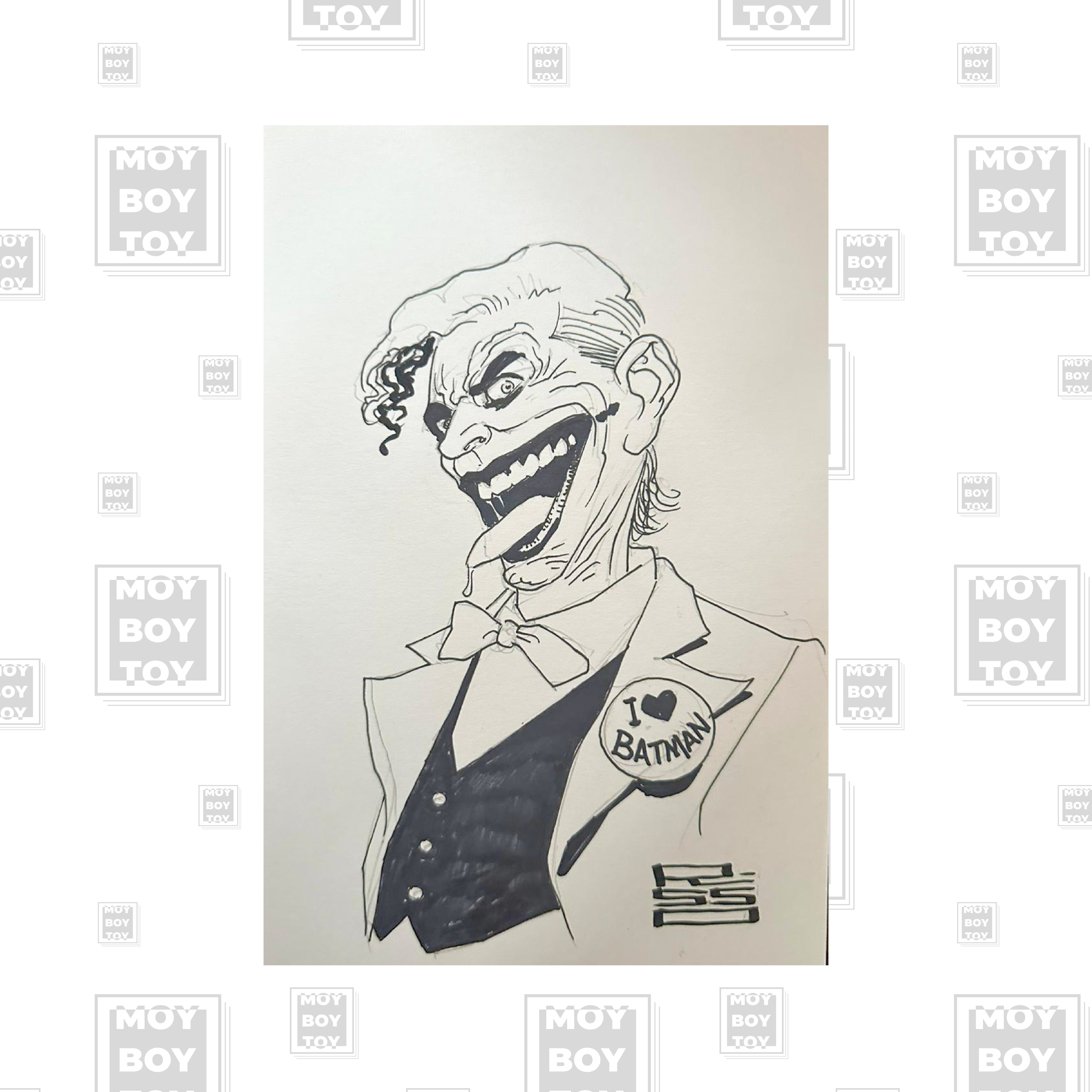 Eduardo Risso - Original Joker Bust 21x15cm