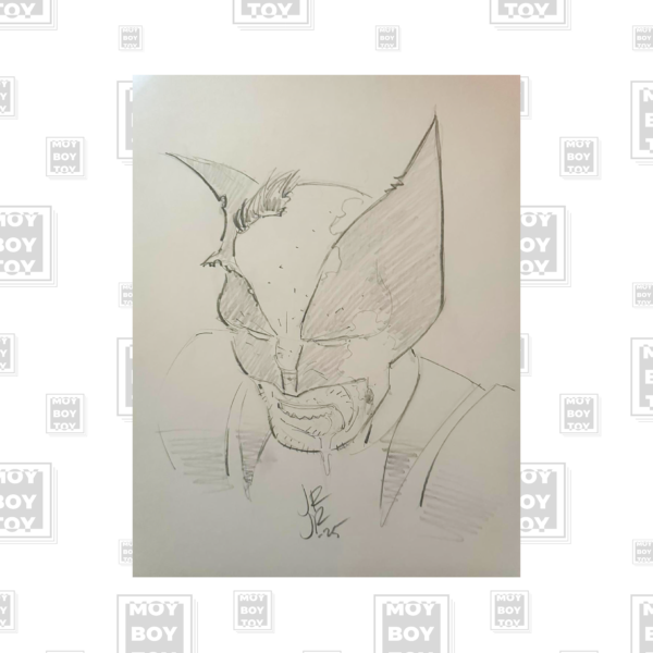 John Romita Jr – Original Wolverine wounded Headshot 28x21cm