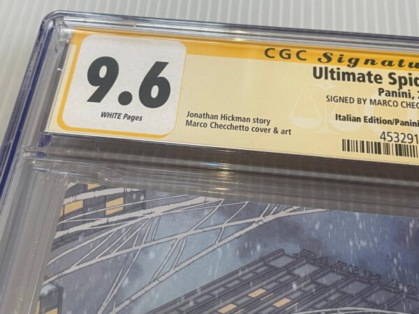 Ultimate Spider-man #1 variant fumetterie Virgin Firmato da Marco Checchetto CGC Signature Series 9.6