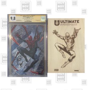 Ultimate Spider-man #1 variant "scrigno" limitata 1000ex Sketchato e Firmato da Marco Checchetto CGC Signature Series 9.8