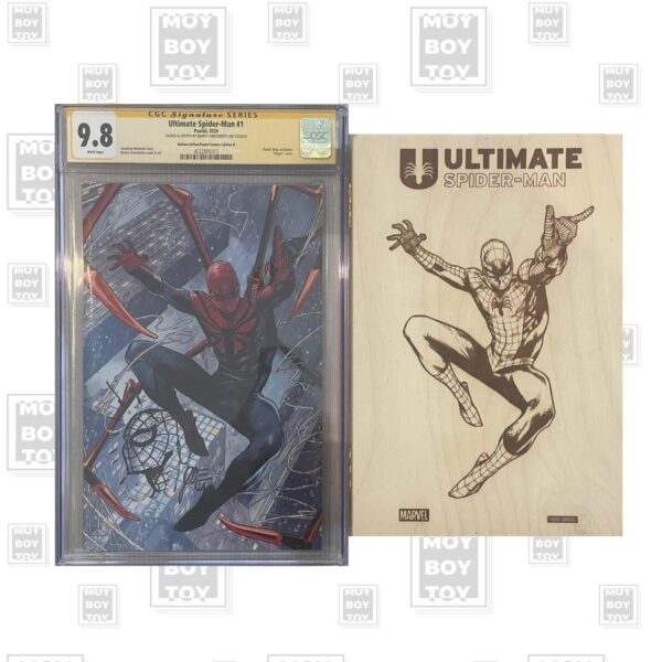 Ultimate Spider-man #1 variant "scrigno" limitata 1000ex Sketchato e Firmato da Marco Checchetto CGC Signature Series 9.8