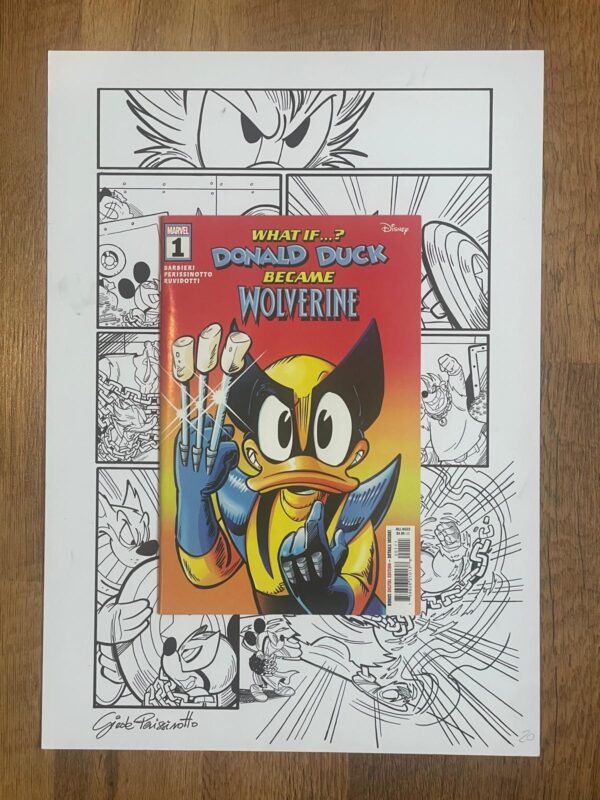 Giada Perissinotto - Tavola originale What if Donald Duck became Wolverine #1 pag. 20