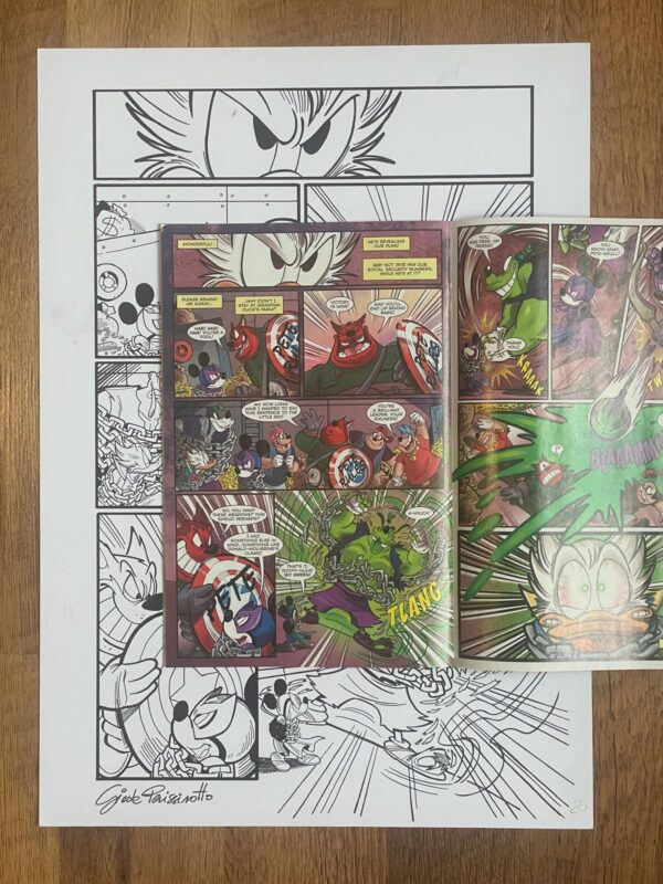 Giada Perissinotto - Tavola originale What if Donald Duck became Wolverine #1 pag. 20