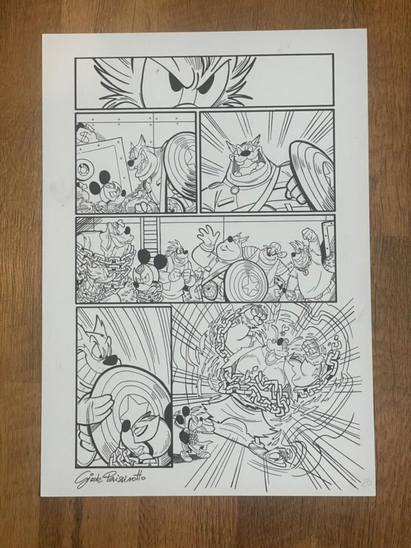 Giada Perissinotto - Tavola originale What if Donald Duck became Wolverine #1 pag. 20