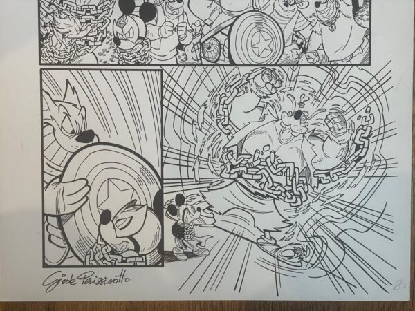 Giada Perissinotto - Tavola originale What if Donald Duck became Wolverine #1 pag. 20
