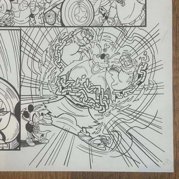 Giada Perissinotto - Tavola originale What if Donald Duck became Wolverine #1 pag. 20
