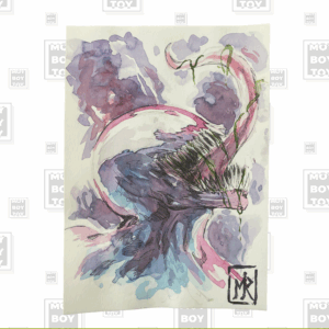 Manuel Ricci - Venom headshot watercolor 21x14,8cm