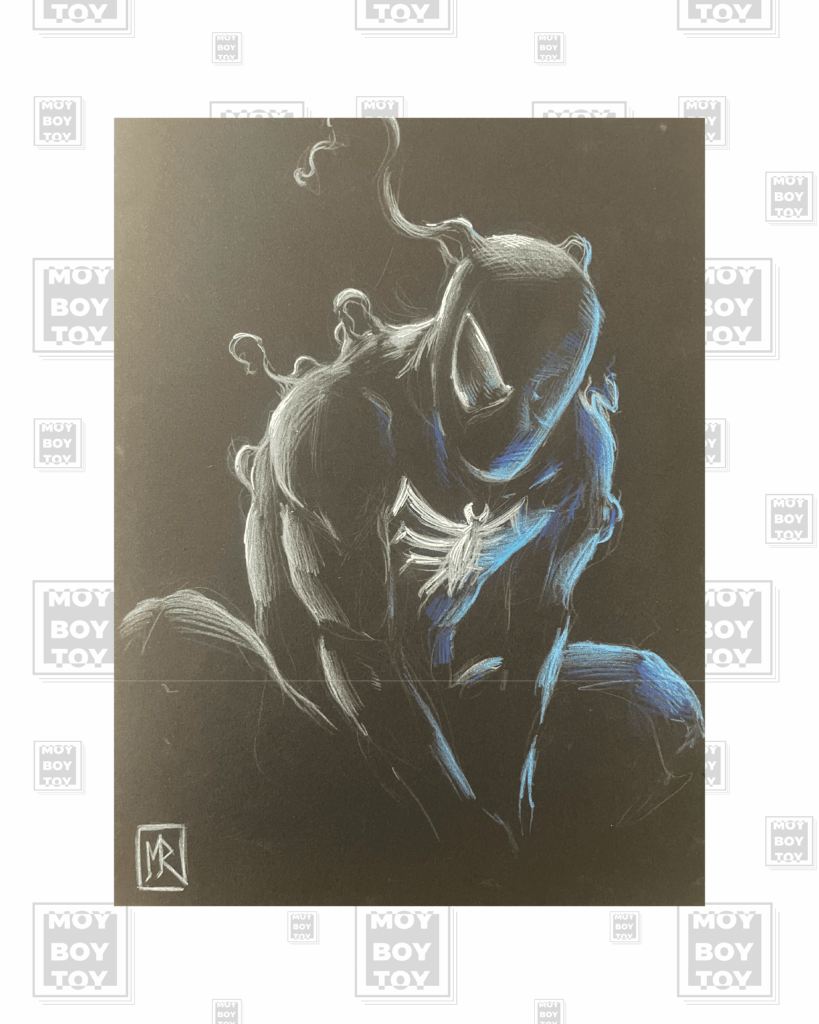 Manuel RIcci - Original Black Spider-Man 21x29cm