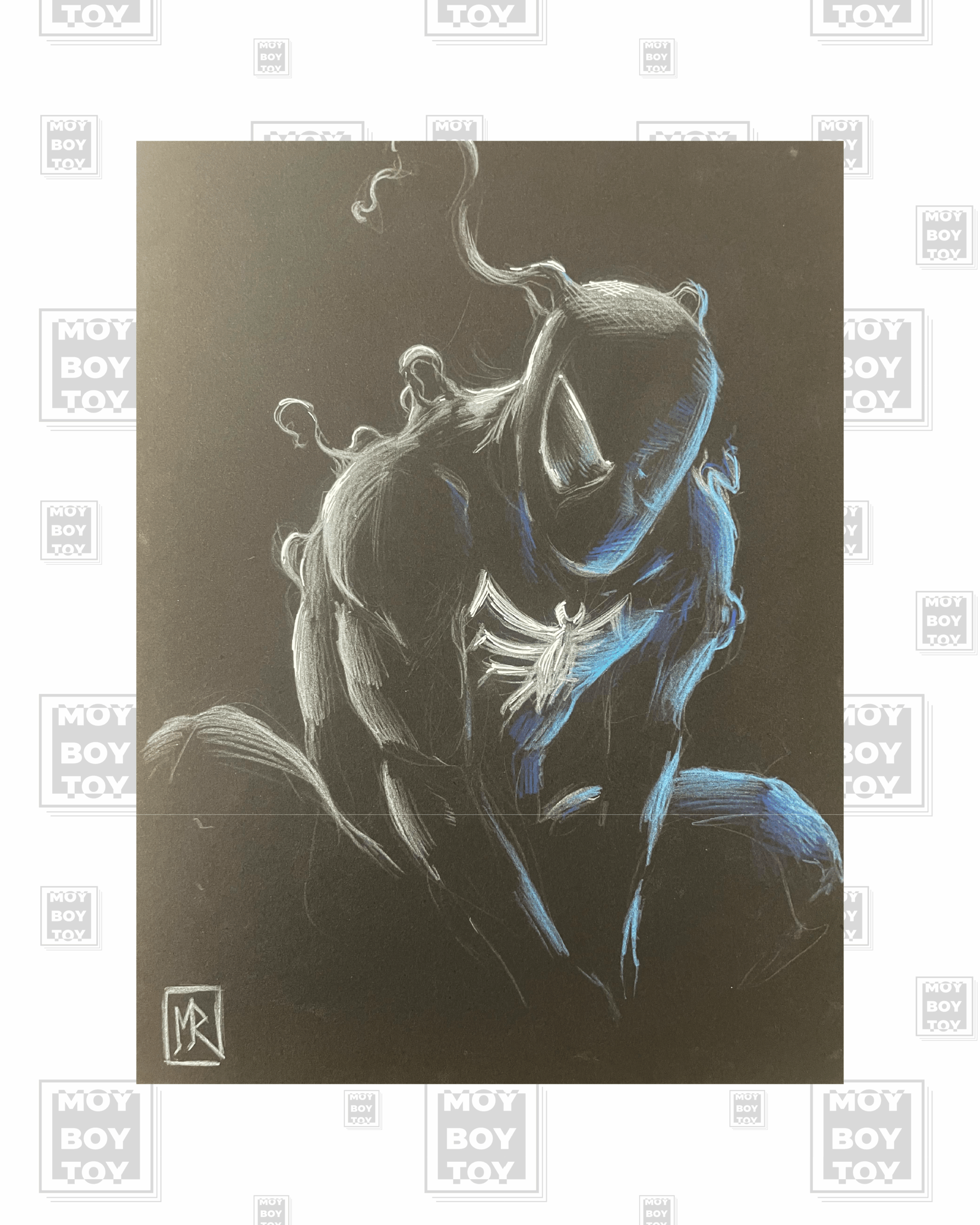 Manuel RIcci - Original Black Spider-Man 21x29cm