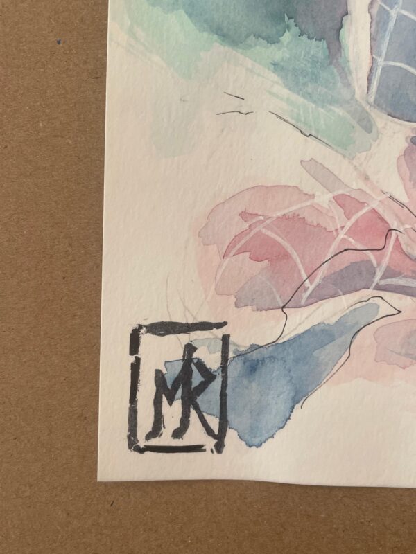 Manuel Ricci - Spiderman watercolor headshot 21x14,8cm