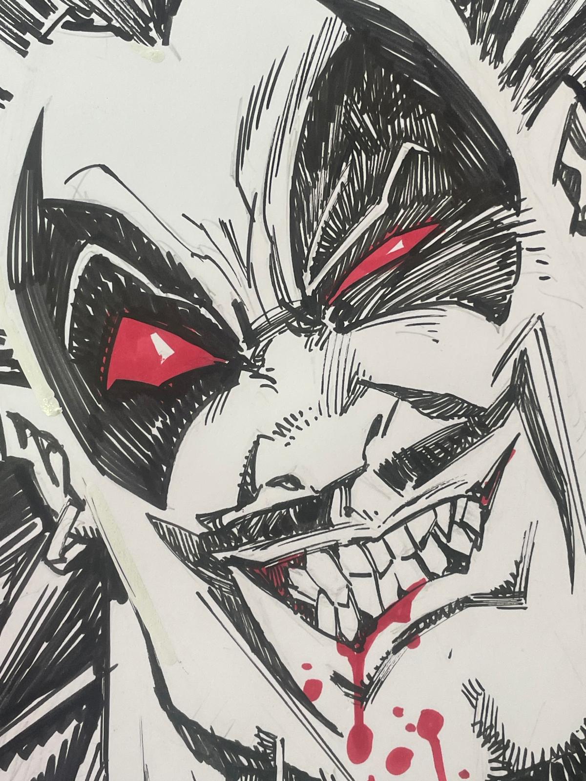 John McCrea - Original Lobo headshot 29,5x21cm