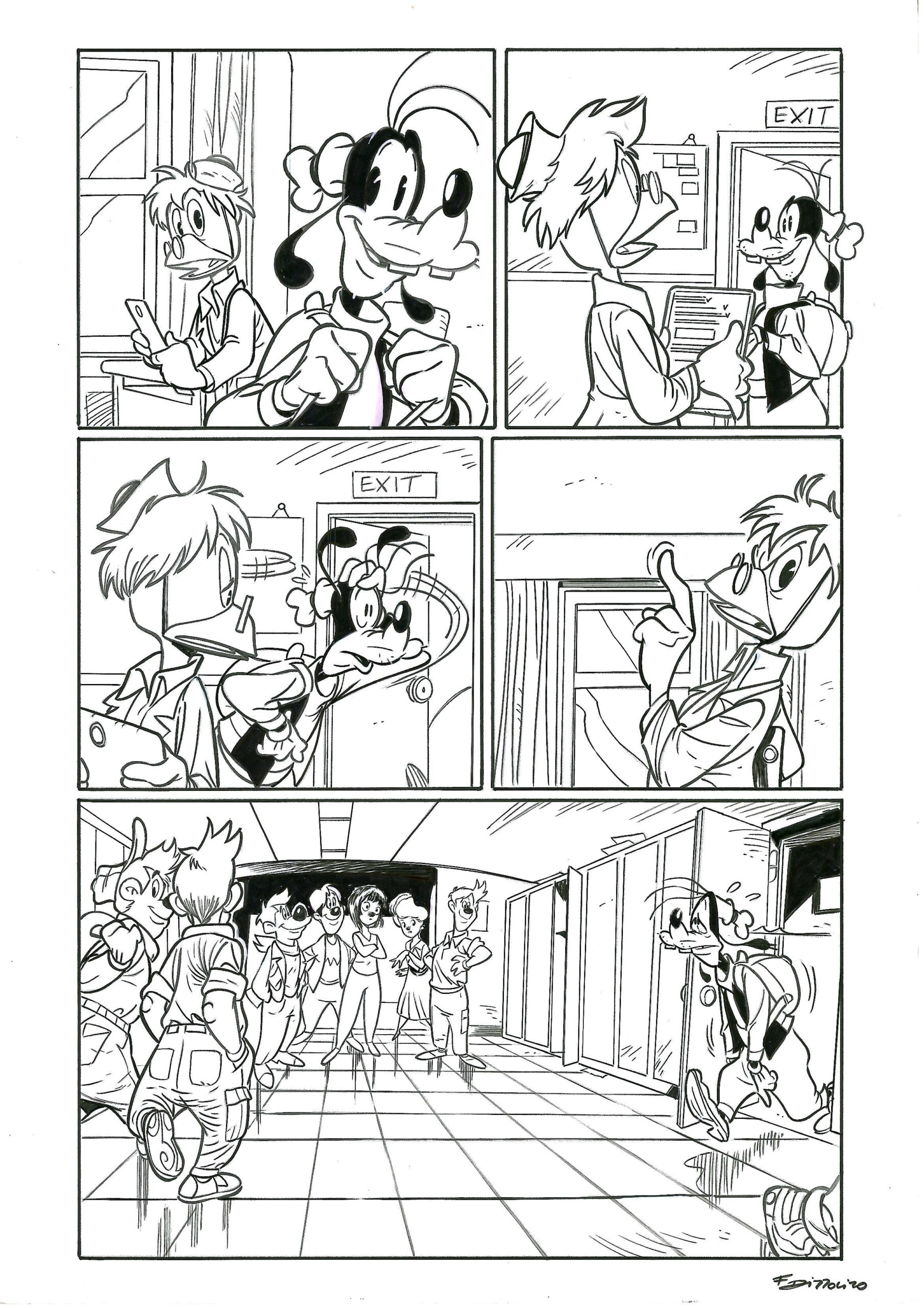 Francesco D'Ippolito - Tavola originale What if Goofy became Spider-Man Pag. 5
