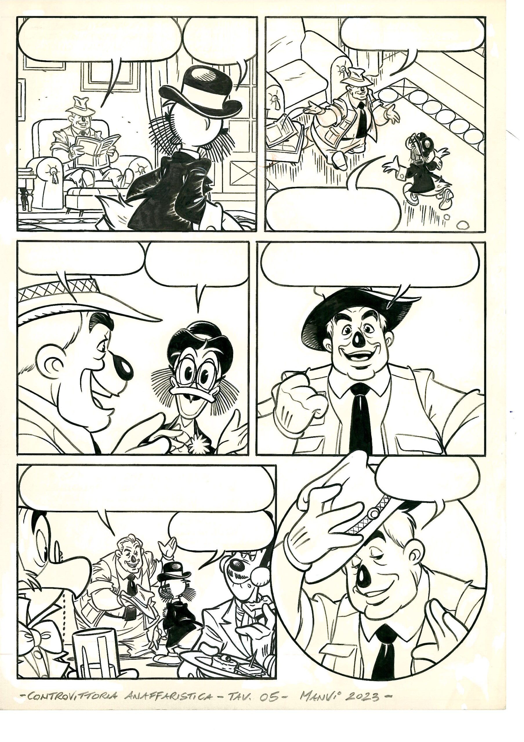 Vitale Mangiatordi - Tavola originale Zio Paperone e la controvittoria anaffaristica Pag. 05