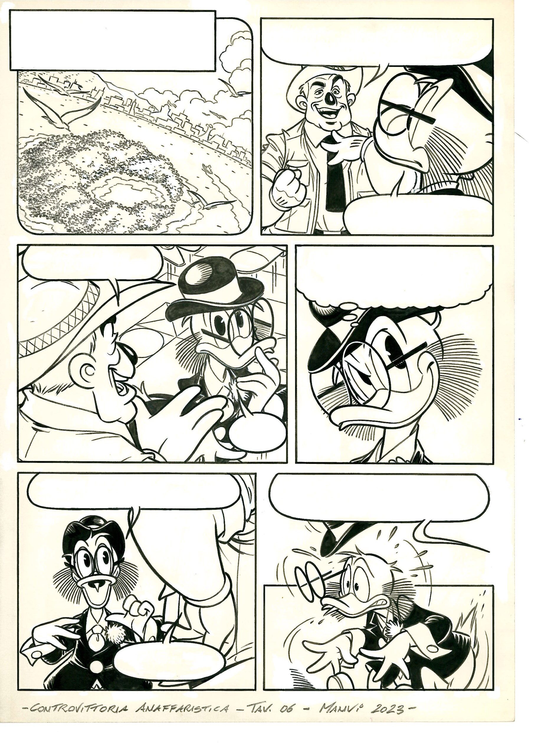Vitale Mangiatordi - Tavola originale Zio Paperone e la controvittoria anaffaristica Pag. 06