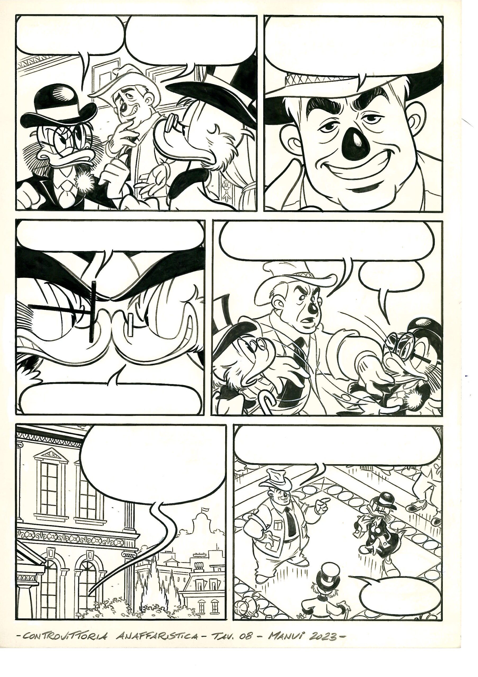 Vitale Mangiatordi - Tavola originale Zio Paperone e la controvittoria anaffaristica Pag. 08