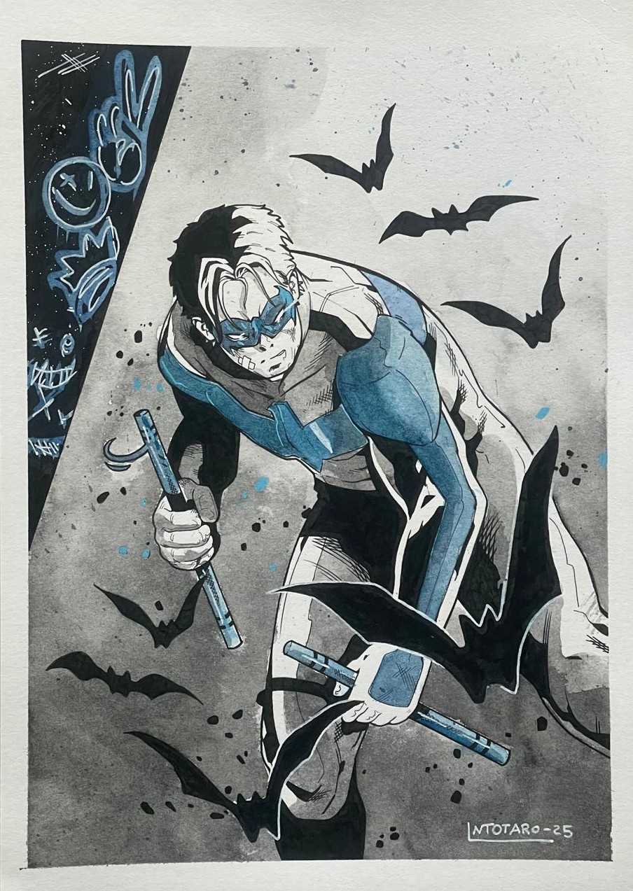 Nicola Intotaro - Nightwing a colori 21x29,7