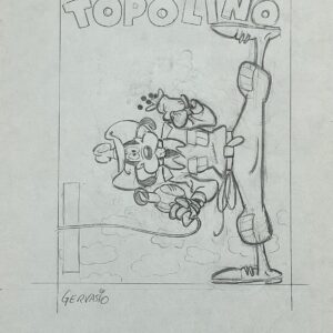 Marco Gervasio – Copertina originale Topolino 2766 a matita