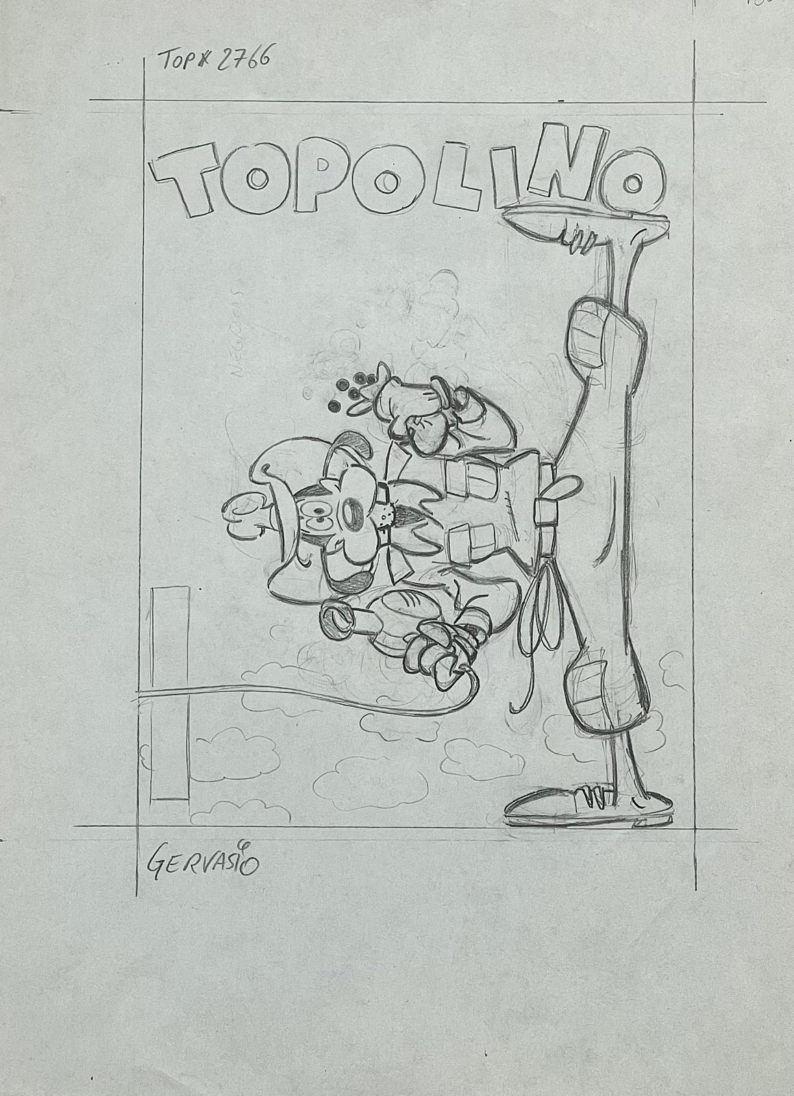 Marco Gervasio – Copertina originale Topolino 2766 a matita