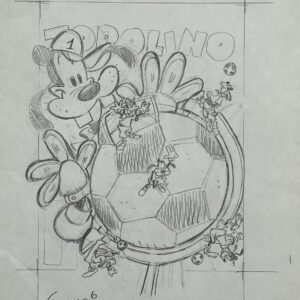 Marco Gervasio – Copertina originale Topolino 2753 a matita