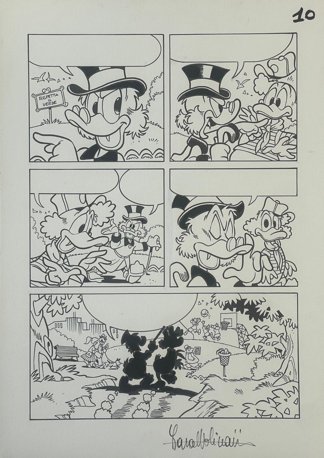 Lara Molinari - Tavola originale "Ok Quack Turista Spaziale" pag. 10 INK
