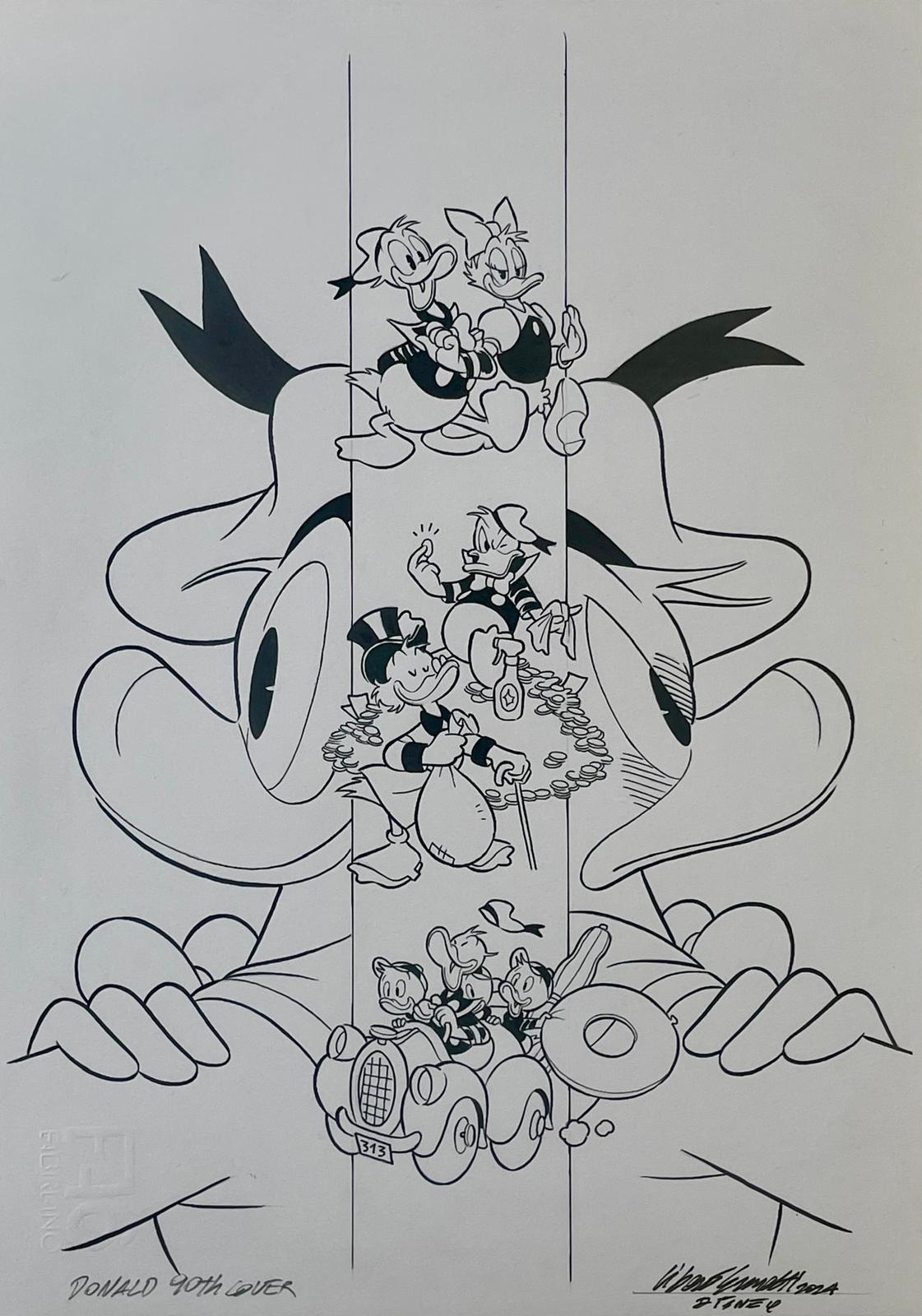Libero Ermetti – Copertina originale INK That's Your Life Donald 90th