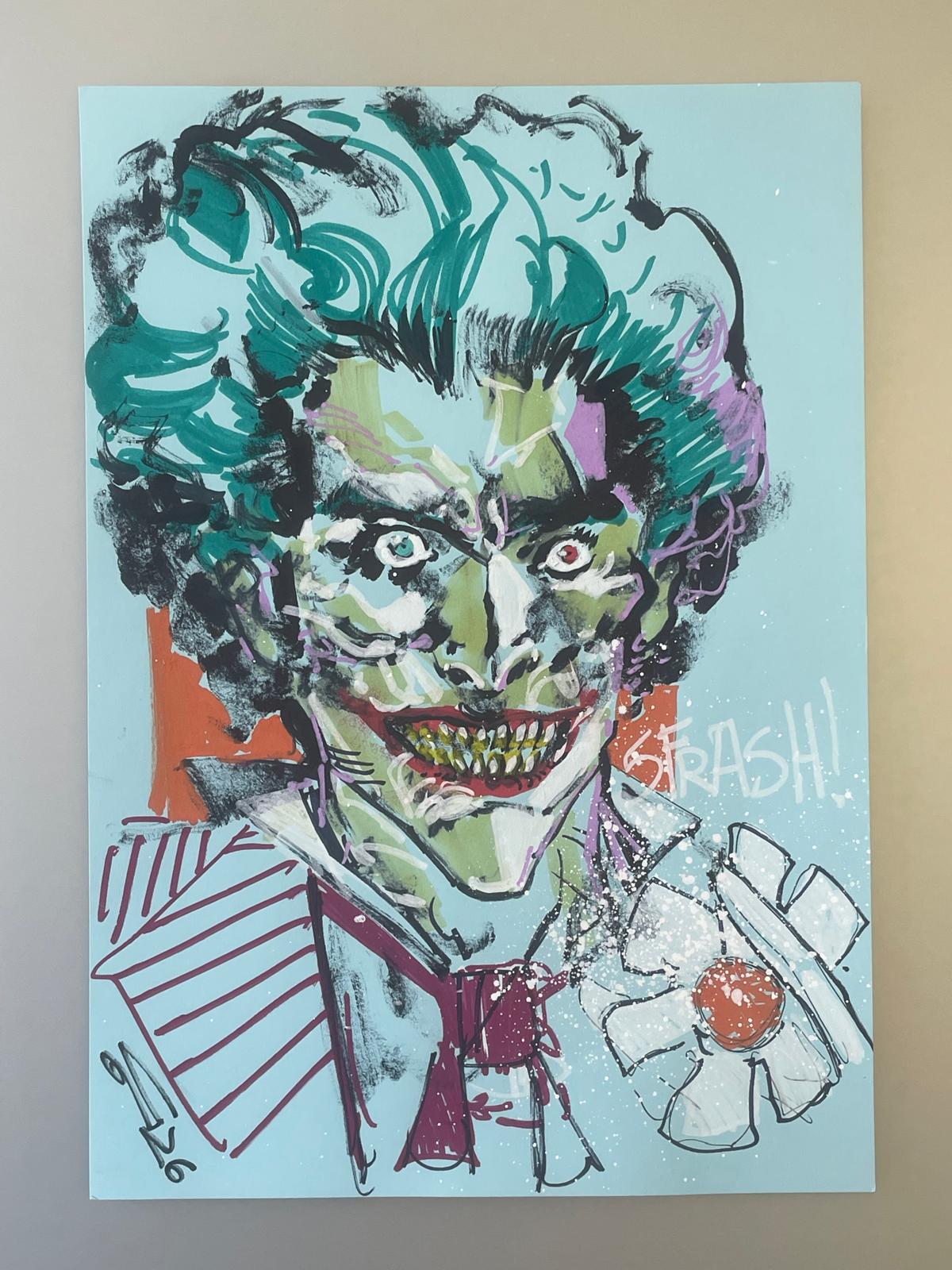 Carmine Di Giandomenico - Joker color drawing 29,5x21cm