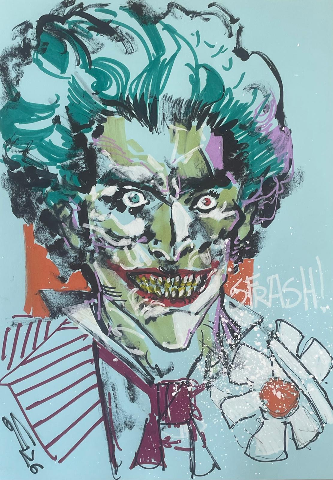 Carmine Di Giandomenico - Joker color drawing 29,5x21cm