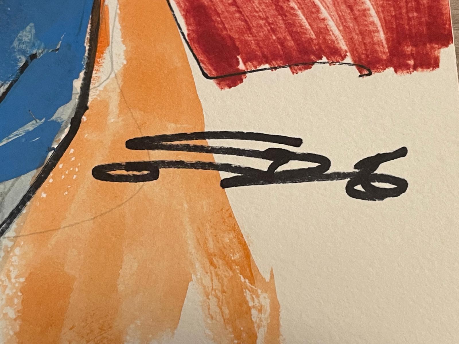 Carmine Di Giandomenico - Full body Superman color drawing 29,5x21cm